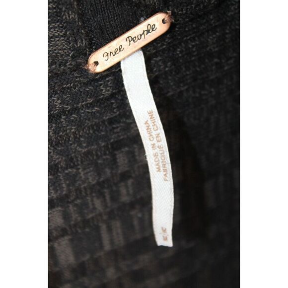 Free People Black Kobi sleeveless Ribbed Sweater Cowl Neck size Medium NWT - Picture 6 of 7